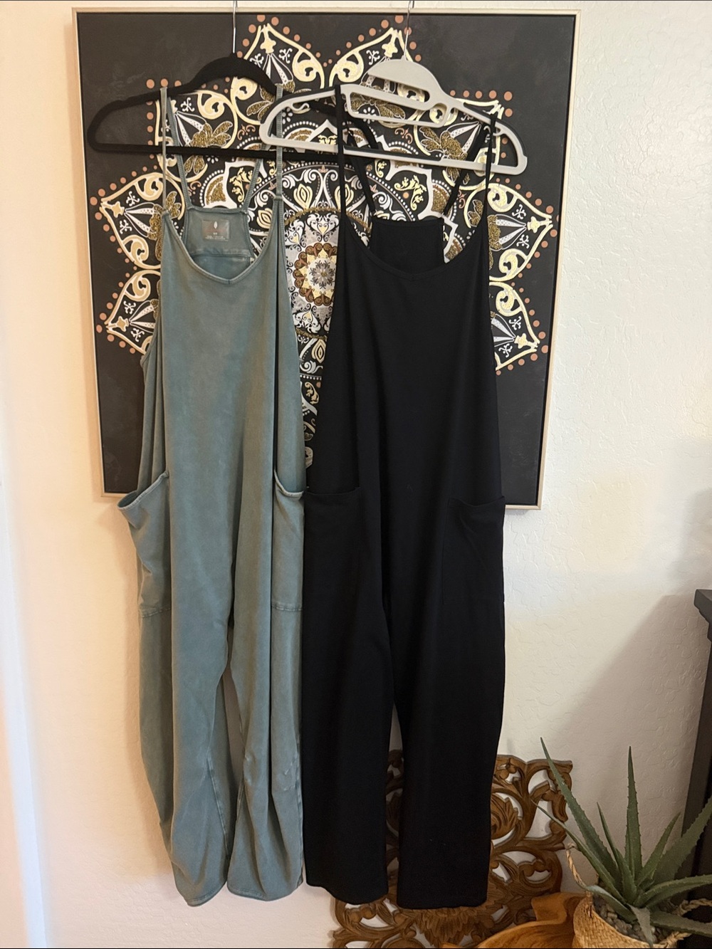 FP Movement by Free People Washed Olive Green Utility Romper - Picture 4 of 5